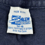 Single Stitch Age 14-16 Seattle Mariners Salem Graphic T-Shirt - Large Navy Cotton