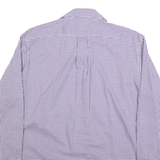 LAUREN RALPH LAUREN Mens Purple Check Shirt L Classic Fit Cotton Casual