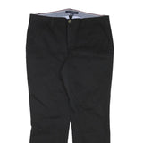 DICKIES Mens Cotton Blend Black Regular Fit Straight Trousers W35 L28 Workwear