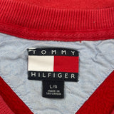 Tommy Hilfiger Sweatshirt - Large Red Cotton