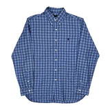 Ralph Lauren Checked Shirt - Large Blue Cotton