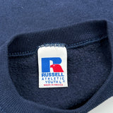 University Of Illinois Chicago Russell Athletic College Sweatshirt - Large Navy Cotton