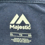 Cleveland Guardians Majestic Mlb T-Shirt - XL Blue Cotton