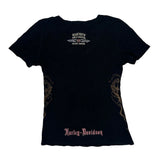 Harley Davidson Graphic T-Shirt - XL Black Cotton