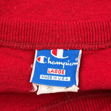 Champion T-Shirt - Large Red Cotton