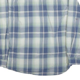 CARHARTT Mens Blue & Cream Check Shirt L Cotton Blend Casual Workwear