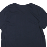 NAUTICA Mens Navy Blue V-Neck Cotton Blend T-Shirt XL Classic Fit Casual