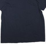 NAUTICA Mens Navy Blue V-Neck Cotton Blend T-Shirt XL Classic Fit Casual