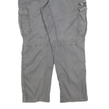 CARHARTT Mens Relaxed Fit Grey Cotton Blend Cargo Trousers W40 L32 Workwear