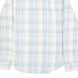 LEVI'S Mens Blue & Cream Check Shirt S Casual Cotton Long Sleeve Button Up