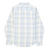 LEVI'S Mens Blue & Cream Check Shirt S Casual Cotton Long Sleeve Button Up
