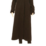 YESSICA Womens Black Button Cotton Blend Long Sleeve Hooded Jacket UK 12 Plain