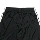 ADIDAS Mens Shorts Black & White Sports Casual L W26 Polyester Blend Athletic