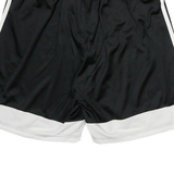 ADIDAS Mens Shorts Black & White Sports Casual L W26 Polyester Blend Athletic