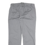 TOMMY HILFIGER Mens Cotton Grey Regular Straight Trousers W32 L29 Casual Classic