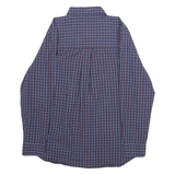 CHAPS Mens Blue & Red Check Shirt M Button Down Collar Long Sleeve Cotton Blend