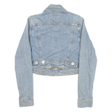 LEVI'S Womens Blue Denim Jacket M Cotton Blend Classic Button Closure Stylish