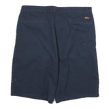 DICKIES Mens Shorts Navy Blue Casual Cotton Blend 2XL W36 Workwear Pocket