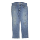 CARHARTT Mens Jeans Blue Relaxed Straight Denim Medium W36 L32 Workwear Zip