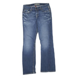 Womens Blue Regular Fit Straight Leg Denim Jeans Cotton Blend Zip W30 L30