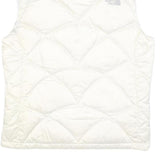 THE NORTH FACE Womens White Jacket L Nylon Quilted Lightweight Outdoor Vest