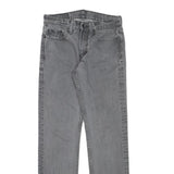 LEVI'S 514 Mens Jeans Grey Slim Straight Denim Medium W27 L26 Zip Closure