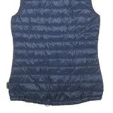 JACK WOLFSKIN Womens Navy Blue Lightweight Quilted Jacket S Polyester Blend Zip