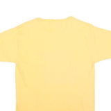 MC ENERGY Womens Yellow Graphic T-Shirt M Short Sleeve Crew Neck Cotton Blend