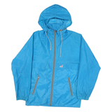 K-WAY Womens Blue Hooded Jacket M Polyamide Plain Lightweight Zip