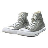 CONVERSE Chuck Taylor All Star Womens High Top Trainers Silver Canvas UK 9.5