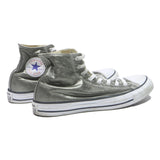 CONVERSE Chuck Taylor All Star Womens High Top Trainers Silver Canvas UK 9.5
