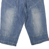 OKAY FASHION WEAR Mens Denim Blue Casual Shorts L W38 Cotton Blend Comfortable