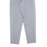 ADIDAS Mens Joggers Grey & White Regular Tapered S W24 L30 Basketball Logo