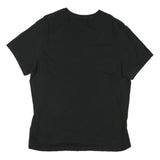 J.CREW Mens Black Plain T-Shirt XL Short Sleeve Crew Neck Cotton Blend