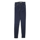 LEVI'S Womens Jeans Blue Slim Skinny Denim Medium W23 L29 Stretch Zip