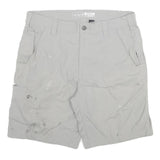 CARHARTT Womens Shorts Light Grey Casual L W32 Practical Pocket Design