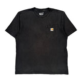 Carhartt T-Shirt - Large Black Cotton