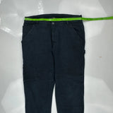 Cat Cargo Pants - 36W 32L Black Cotton