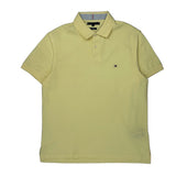 Tommy Hilfiger Polo Shirt - Large Yellow Cotton