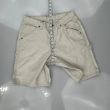Dickies Carpenter Shorts - 28W UK 8 Beige Cotton