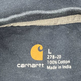 Carhartt T-Shirt - Large Navy Cotton