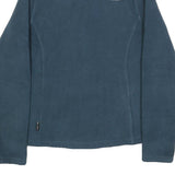 THE NORTH FACE Womens Blue Fleece Jacket M Polyester Zip Casual Outdoor
