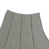 LAUREN RALPH LAUREN Womens Grey Cotton A-Line Knee Length Woven Skirt M Casual