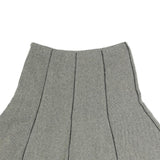 LAUREN RALPH LAUREN Womens Grey Cotton A-Line Knee Length Woven Skirt M Casual