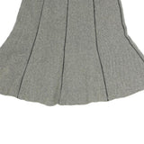 LAUREN RALPH LAUREN Womens Grey Cotton A-Line Knee Length Woven Skirt M Casual