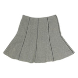 LAUREN RALPH LAUREN Womens Grey Cotton A-Line Knee Length Woven Skirt M Casual
