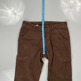 Napapijri Cargo Trousers - 34W 34L Brown Cotton
