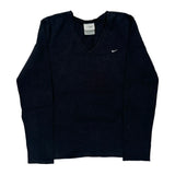 Nike Long Sleeve T-Shirt - Large Black Cotton