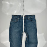 Levis 505 Jeans - 36W 32L Blue Cotton