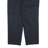TOMMY HILFIGER Mens Cotton Blend Navy Relaxed Straight Trousers W38 L30 Casual